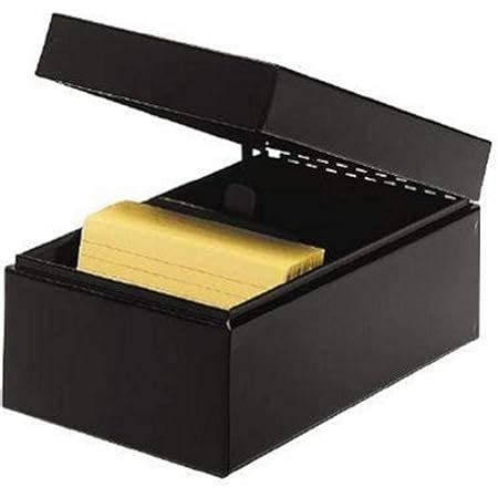 metal 3 x 5 index card box|3x5 index card holder box.